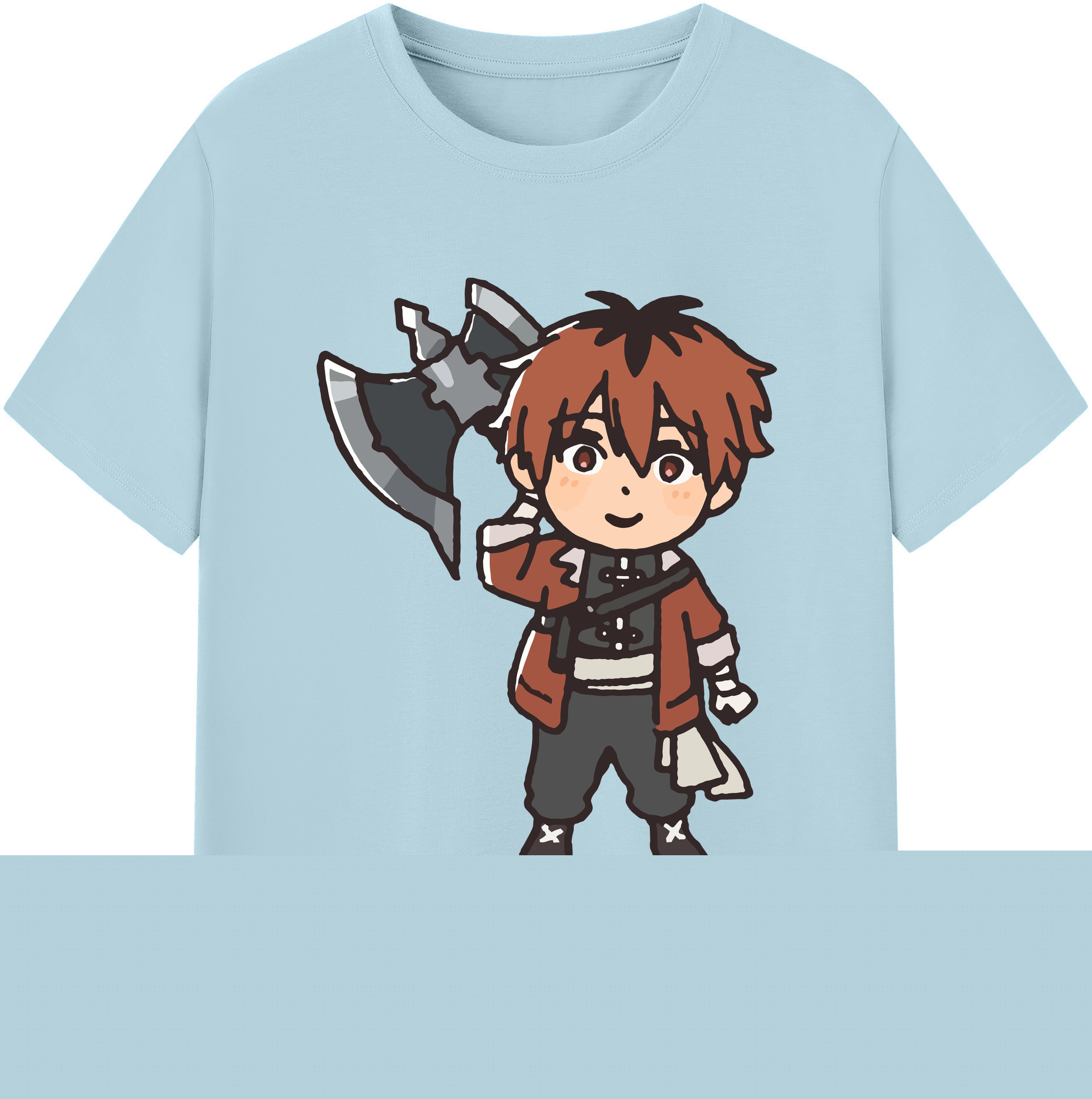 （画像用） 葬送のフリーレン Frieren 綿100％半袖Tシャツ（フロントプリント）
